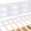 Lit de jour en bois simple avec 2 tiroirs, lit de jour avec tablette de rangement et ports de chargement USB, blanc