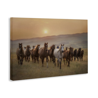 «Herd of Horses on Journey», art mural sur toile, design par PHBurchett