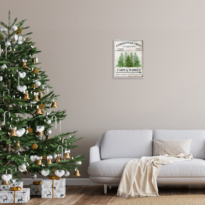 Farm Market Christmas Trees Giclee Art by Creatif Belle
