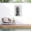 Ananas noir et blanc sur toile-285572606