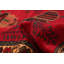 Tapis rouge Teimani 3 pi 7 po x 6 pi 7 po