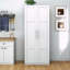 Armoire de rangement pour garde-manger avec structure en bois durable-1271359749