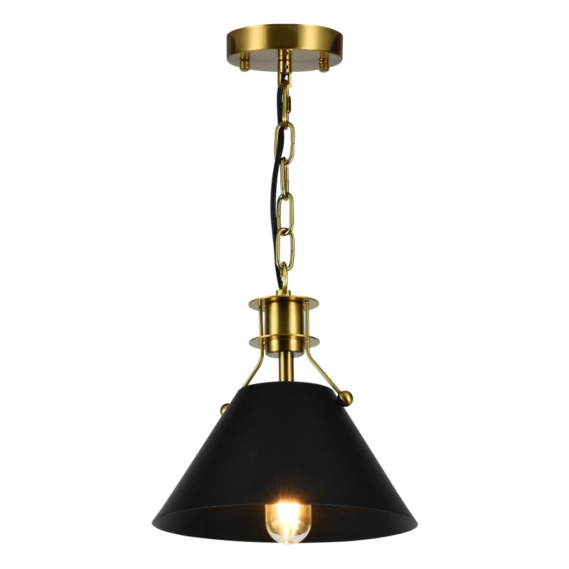 1 - Light Cone Pendant, Black