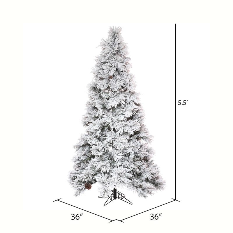 Atka Artificial Pine Christmas Tree, 5.5' x 36" W