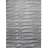 Geometric Hand-Knotted Dark Gray/White Area Rug