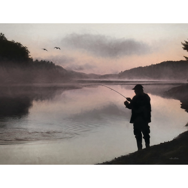 Le pêcheur, H 20 po x l 30 po