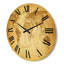 Horloge murale en bois ancienne carte du monde X-63903085