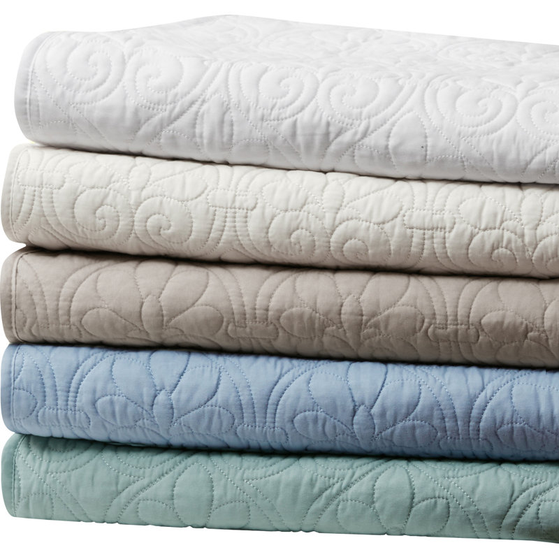 White Oversized Quilted Cotton Throw Blanket
