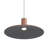 Meier 20" LED Pendant in Coffee/Black