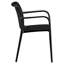 Stacking Patio Black Outdoor Garden Dining Chairs Armchair