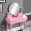 Ensemble coiffeuse et tabouret contemporain en bois-213146983