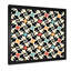 «Blue Orange and Red Retro Geometrics I», reproduction d'art sur toile-66815051-66815055