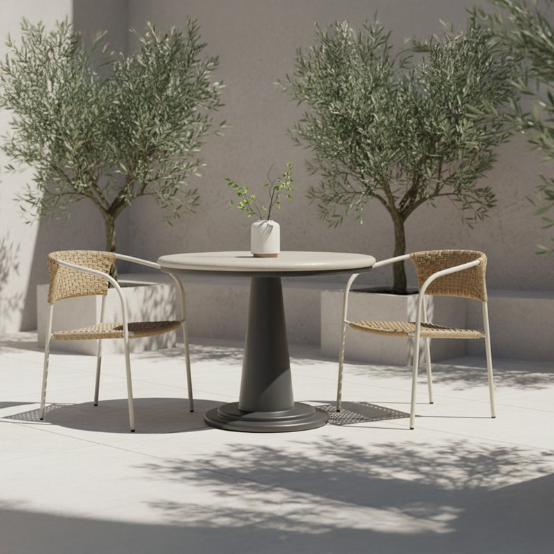 Esme Outdoor Round Dining Table
