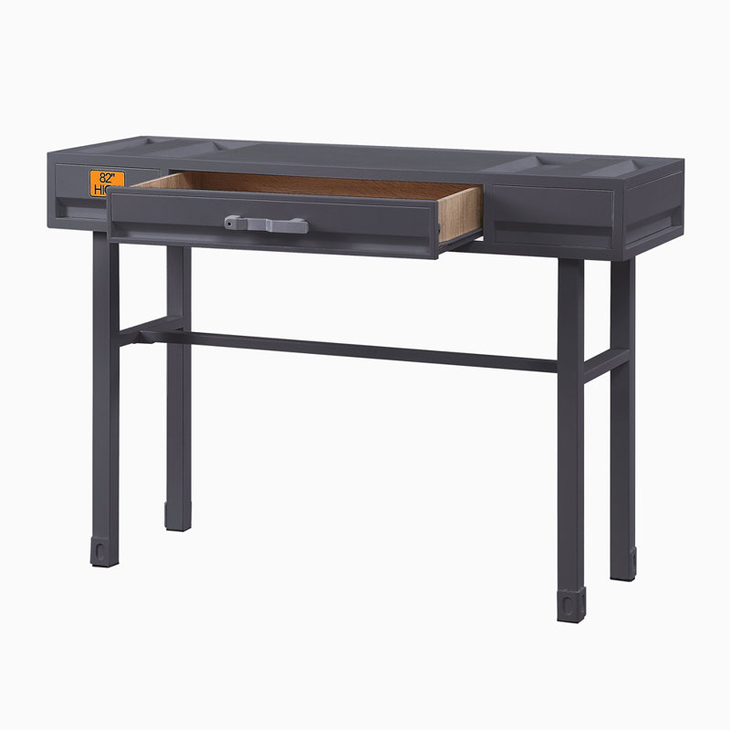 Bureau d'écriture avec 1 tiroir, Gris
