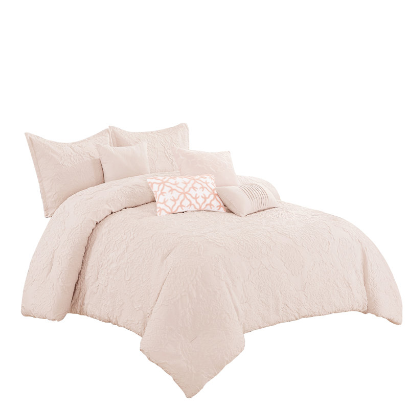 Riane Vintage Channel Comforter, King Comforter + 6 Additional pieces