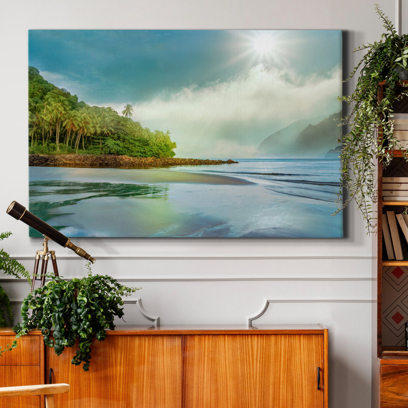 «Jungle Meets the Sea», impression sur toile tendue, H 27 po x l 18 po x P 1 po