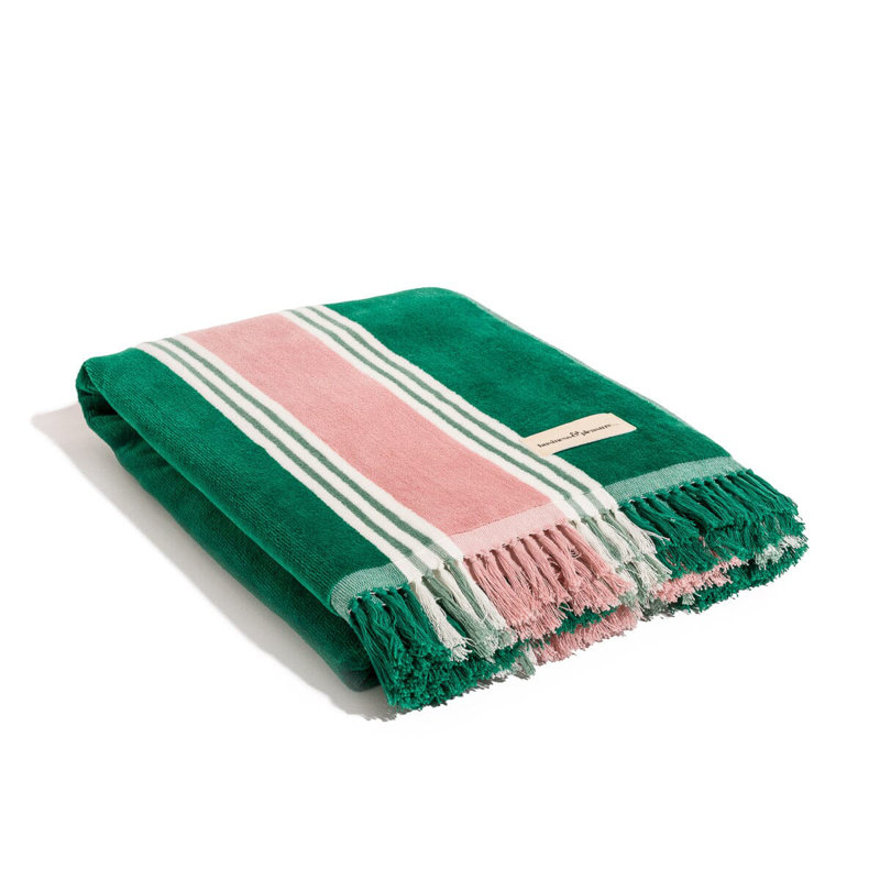 The Beach Towel, Green;Pink