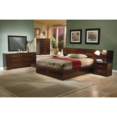 Hafina Bedroom Set in Cappuccino by Loon Peak