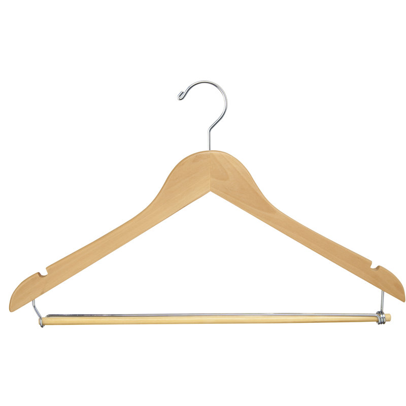 Porte-manteaux en bois avec barre de verrouillage Julius 