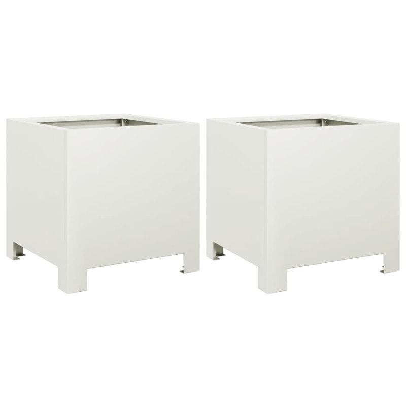 Planter Box, White, 30cm H x 30cm W x 30cm D