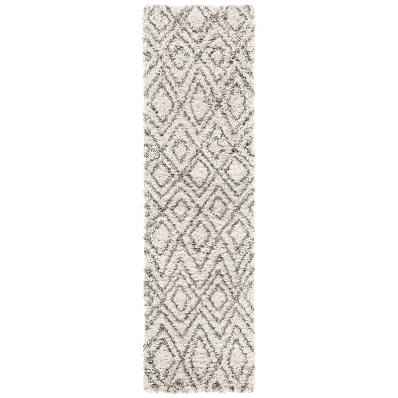Adessa Shag Performance Geometric Rug, Runner 2'3" x 8'