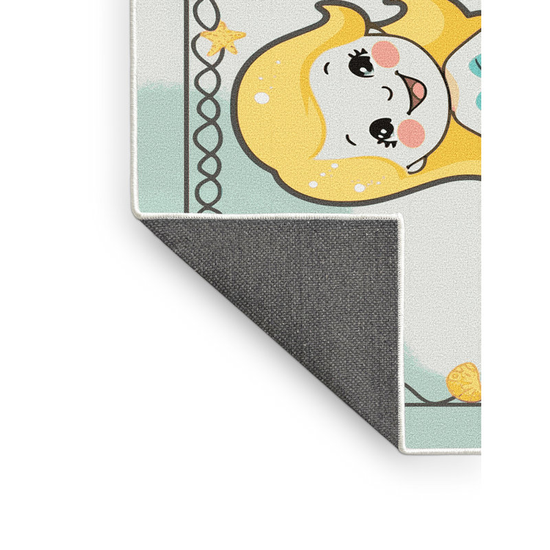 Tapis Garstang Mermaids Ocean Kids, Rectangulaire 7 pi x 10 pi