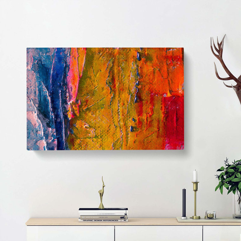 Abstract Art Painting Vol.381 - Wrapped Canvas, 50cm H x 76cm W x 3cm D