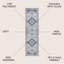 Tapis bleu / gris Yenovk-15237514