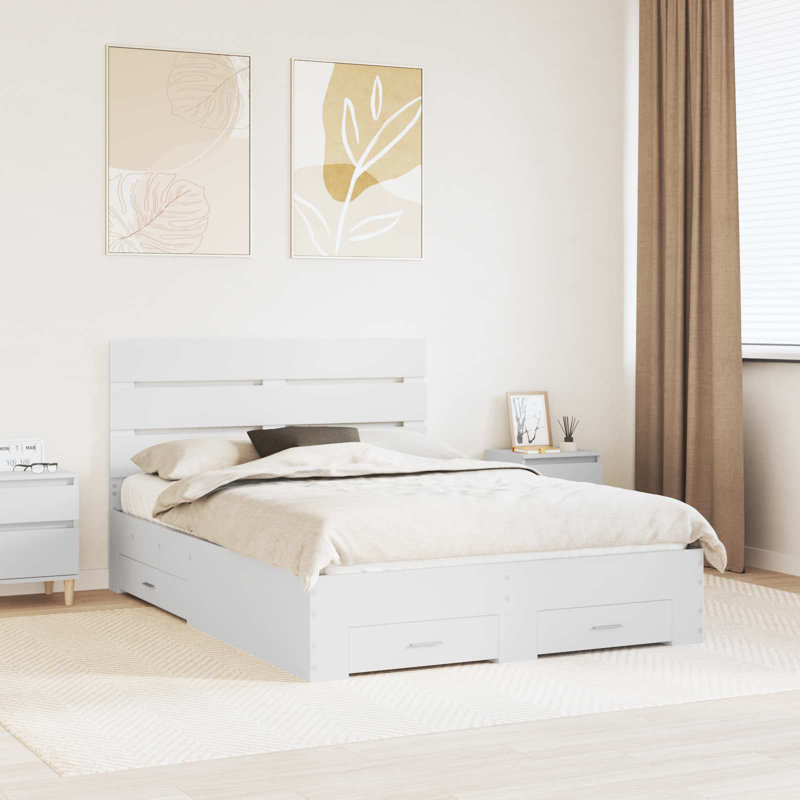 Bed, European Double (140 x 200 cm), White