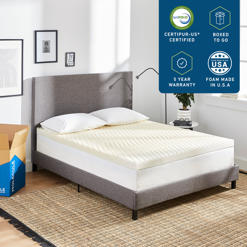 CopperWELL 3'' Memory Foam Mattress Topper, Full