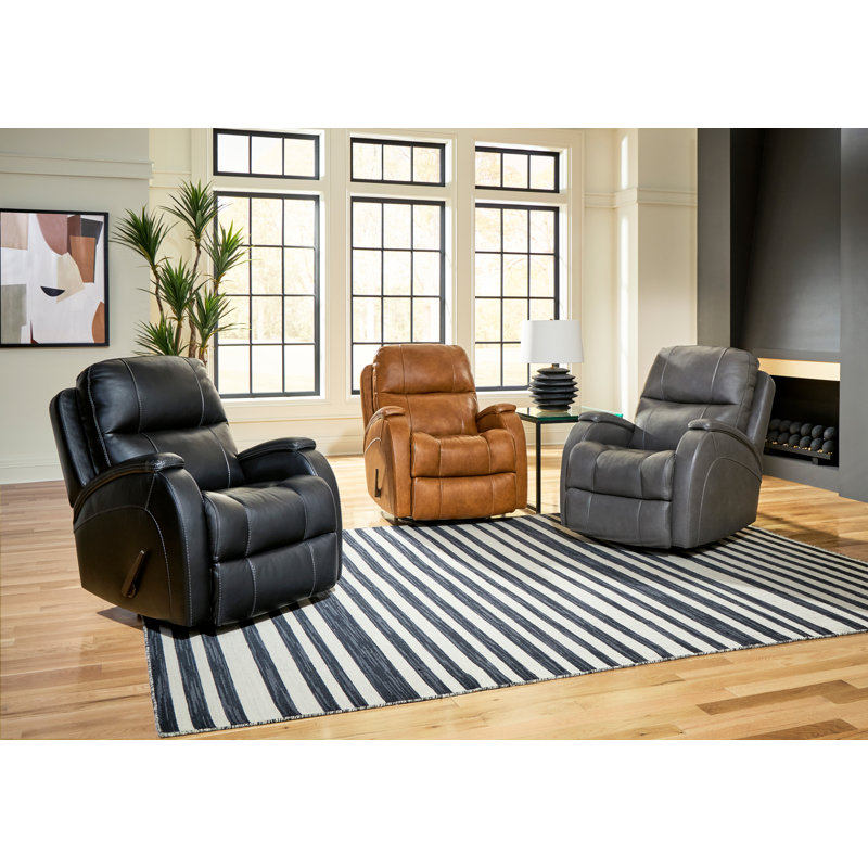 Fauteuil inclinable et pivotant Carlitha, Noir