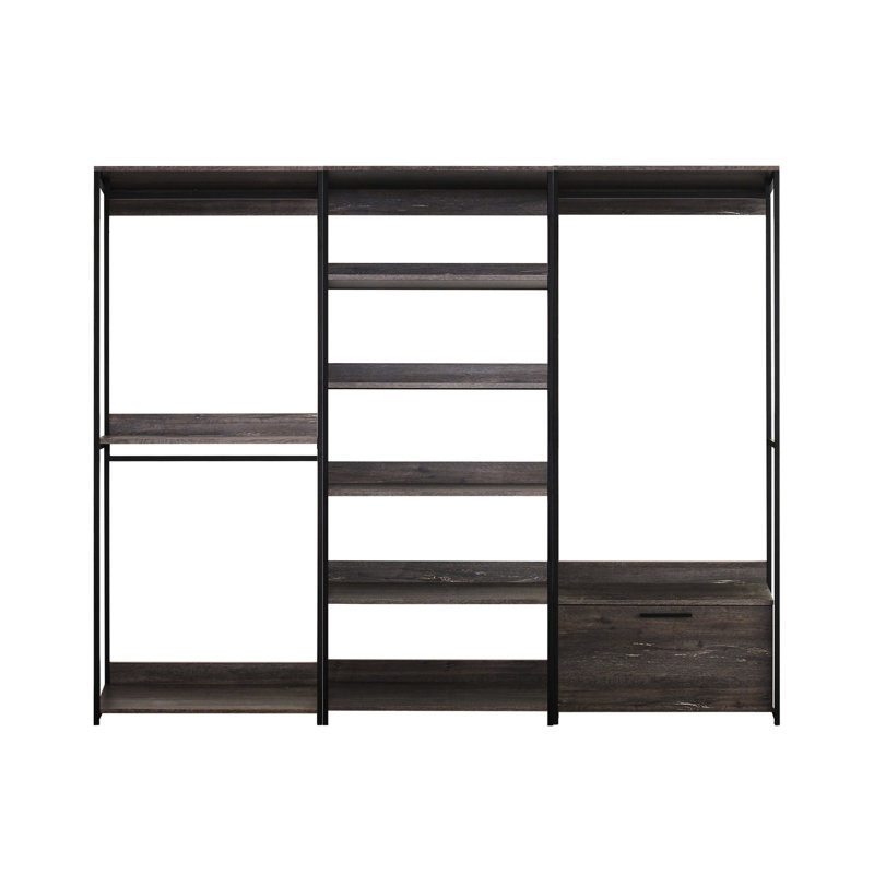 Walk-in de et avec garde-robe rustique de qualité supérieure, rangement spacieux
