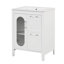 24" Bathroom Vanity With Sink, Bathroom Vanity Cabinet With Two Drawers And Door, Adjustable Shelf, Solid Wood And MDF-99926299
