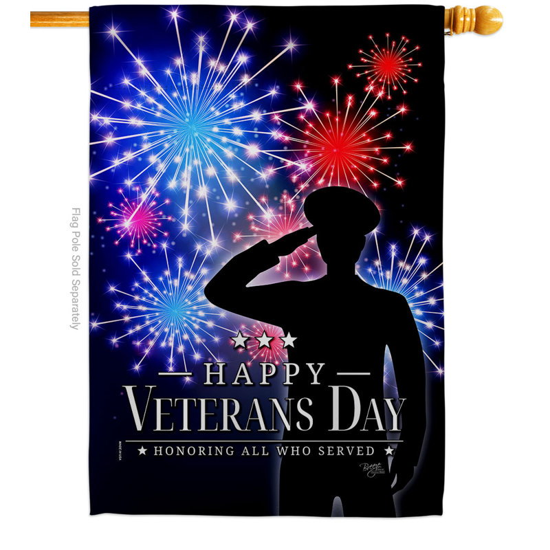 Double Sided 40'' H x 28'' W Polyester House Flag