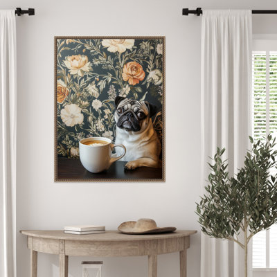 Reproduction d'art sur toile encadrée The Latte