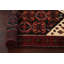 Tapis unique en laine noué à la main 3 pi 5 po x 6 pi 1 po nouvel âge Kenneisha - rouge / beige / noir