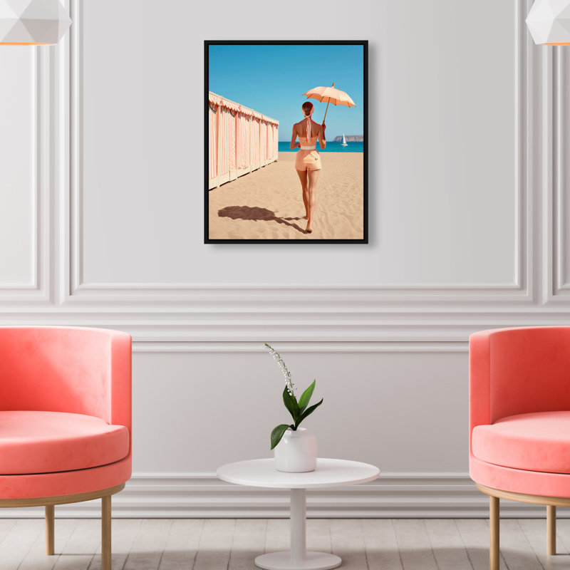 Vogue Cabana I Canvas Fashion Print by Oliver Gal, Black Frame, 16 x 20, 16"H x 20"W, Gallery Wrapped