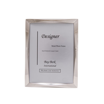 Aucoin Silver Metal Embossed Picture Frame