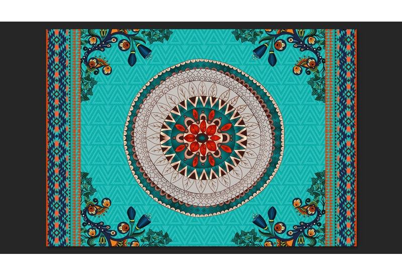 Folk Inspiration 2.8m x 400cm Wallpaper, 210 cm L x 300 cm W