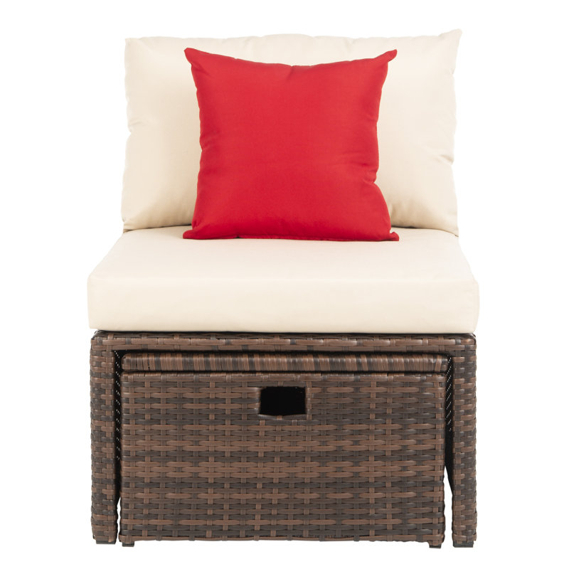 Chaise de patio avec coussins Buchholtz