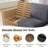 59" Upholstered Loveseat Modern Modular Sofa-1613394938