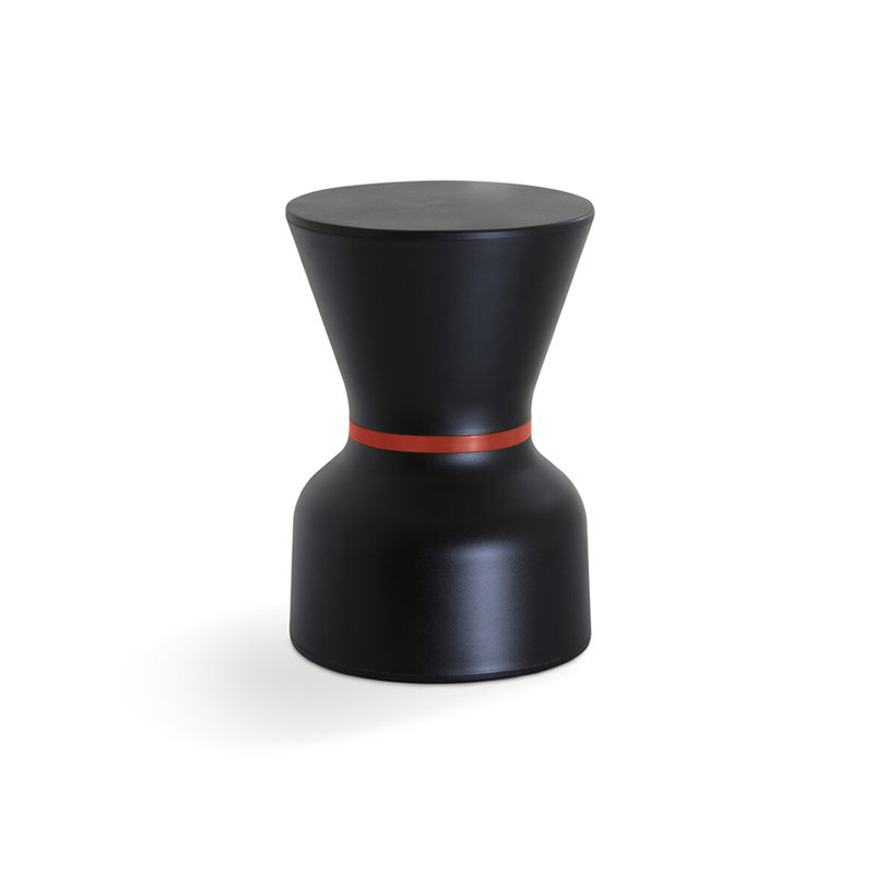 Table de bout Pa.He. Ko, Noir / rouge