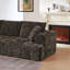 Canapé modulaire surdimensionné en L Chenille, design minimaliste, canapé-lit Laf pour salon, appartement et espaces de réception, aucun assemblage requis-860635266-860635268