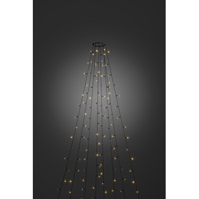 Lichterkette in Schwarz/Weiß