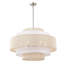 Lustre de tambour moderne à 7 lumières et à plusieurs niveaux en corde de 76 cm (30 po)-368041303