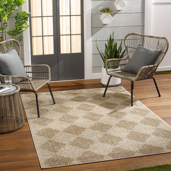 Vivir x LivablissVivir x Livabliss Kaya Khaki Indoor/Outdoor Area Rug ...