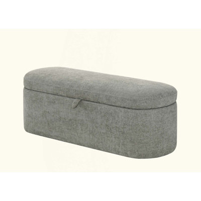 Philipa Storage Bench-L.Grey Tweed