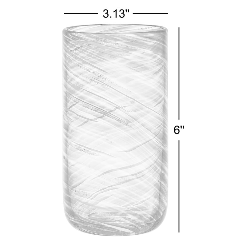 Tourbillon de couleur 18 oz Verres Highball, Transparent/bleu