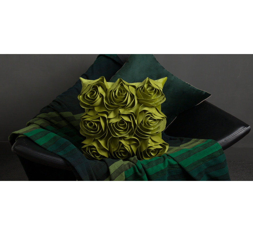 Appliqued Velvet Pillow Cover JWH