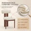 Mid-Century Modern Wooden Dining Chairs, Upholstered Fabric with Sculptural Backrest & Solid Wood Legs-1743963170-1743963196